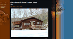 Desktop Screenshot of chandlercabinrental.com