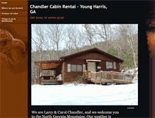 Tablet Screenshot of chandlercabinrental.com